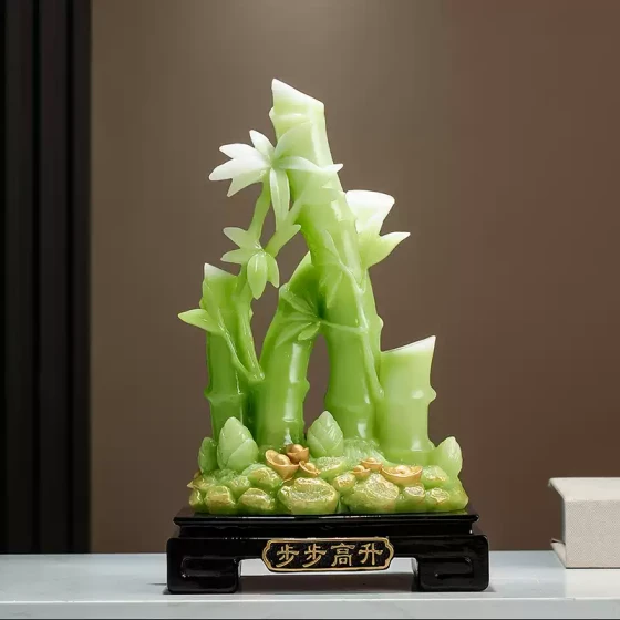 节节高升摆件步步高升竹子心新中式办公室送领导高档装饰乔迁礼物