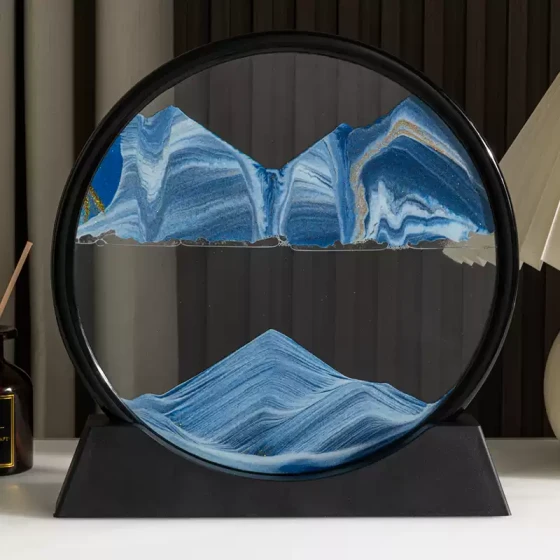创意3D流沙画摆件电视柜酒柜客厅桌面装饰品艺术沙漏轻奢礼物家居