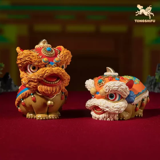 铜师傅《吉祥如意醒狮》客厅桌面铜狮子摆件 家居装饰工艺品