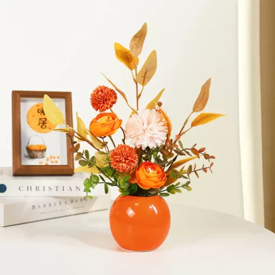 仿真花花艺摆件干花花束家居餐桌花摆花假花客厅插花装饰品花摆设